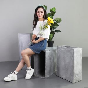 Chậu xi măng chữ nhật