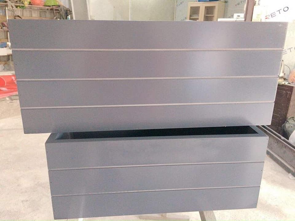 chậu composite kẻ chỉ chậu composite kẻ chỉ
