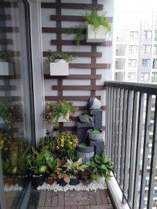 tiểu cảnh ban công thác nước phong thủy