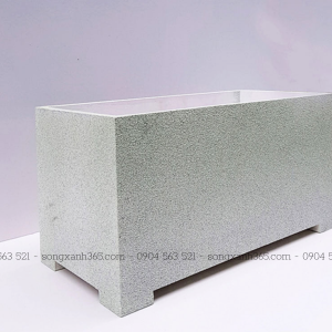 chậu composite chữ nhật vân đá