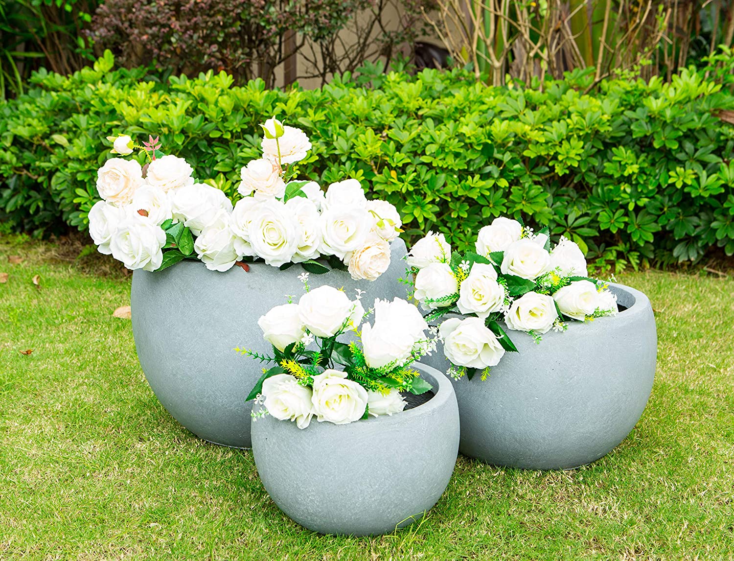 chậu xi măng đá mài hình cầu chậu xi măng đá mài hình cầu
