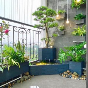 tiểu cảnh bể composite
