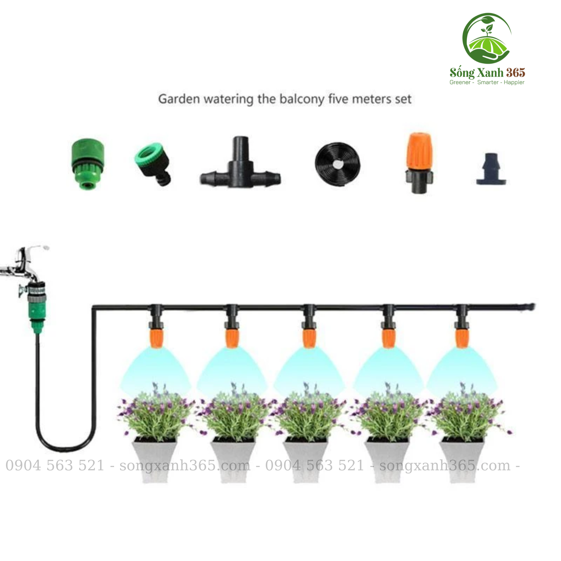Giải pháp tưới tự động - hệ phun sương 1 cửa