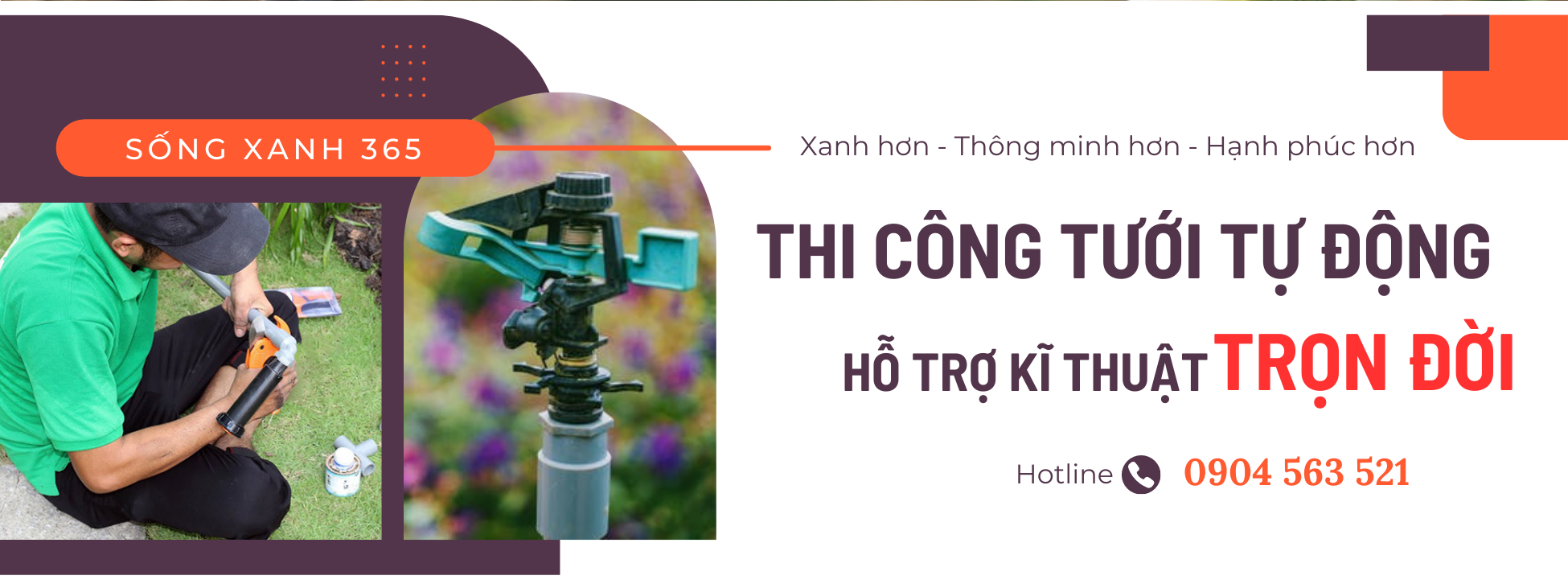 Sống xanh 365 - Đơn vị thi công hệ thống tưới thông minh