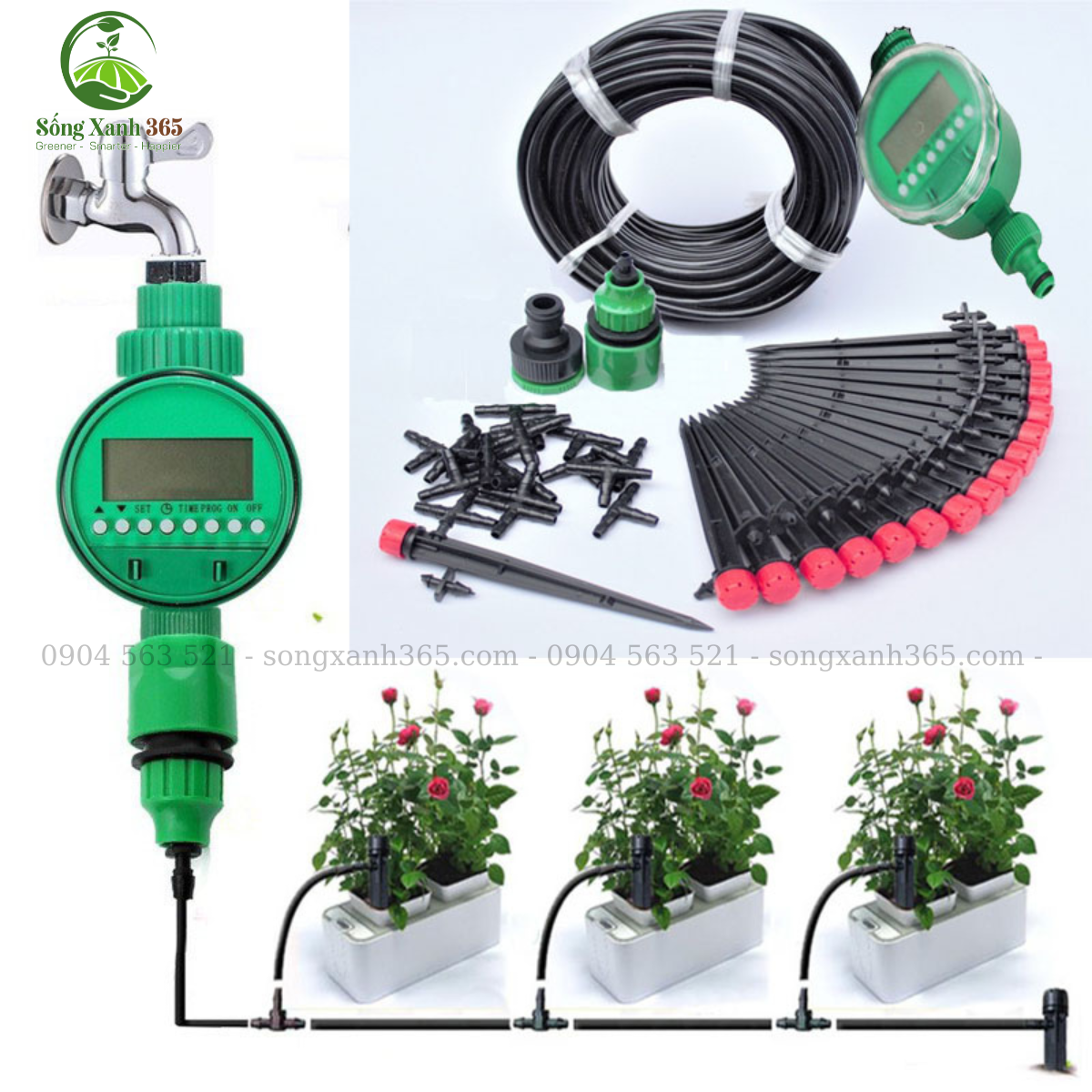Van hẹn giờ tưới tự động dùng Pin Van hẹn giờ tưới tự động dùng Pin