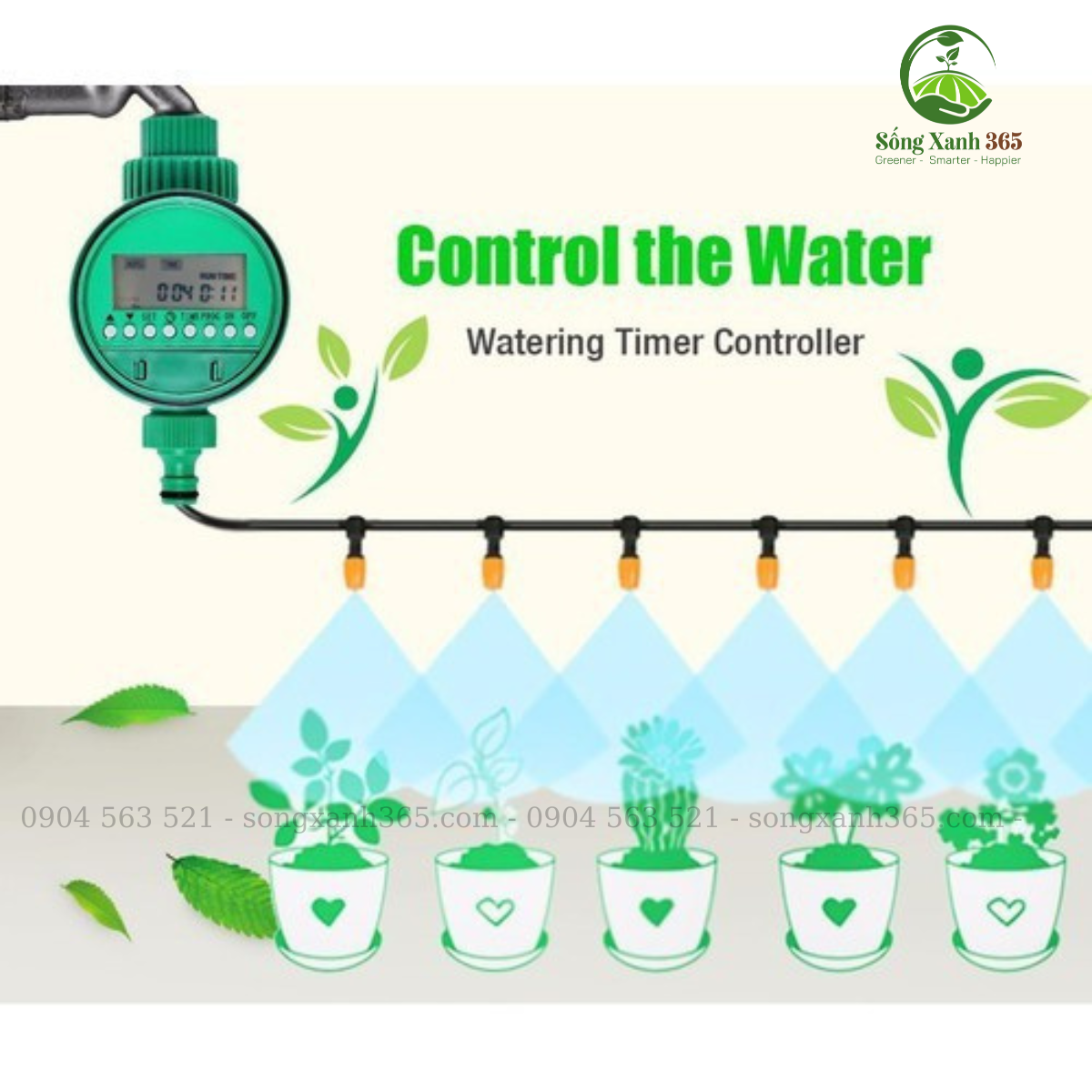 Van hẹn giờ tưới tự động dùng Pin Van hẹn giờ tưới tự động dùng Pin