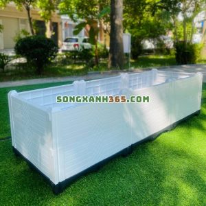 chậu ghép trồng rau hdpe 150*50*40