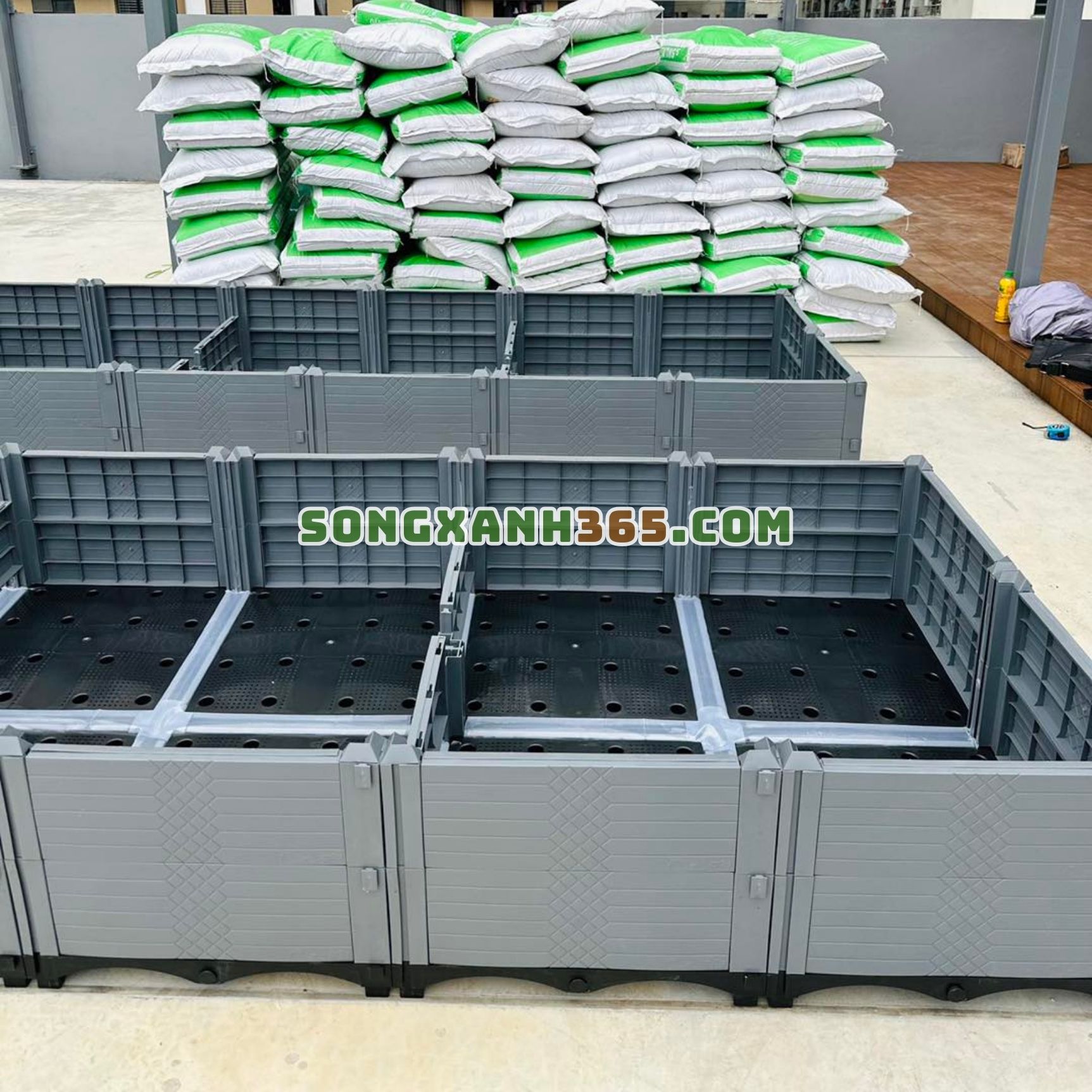chậu ghép trồng rau hdpe chậu ghép trồng rau hdpe