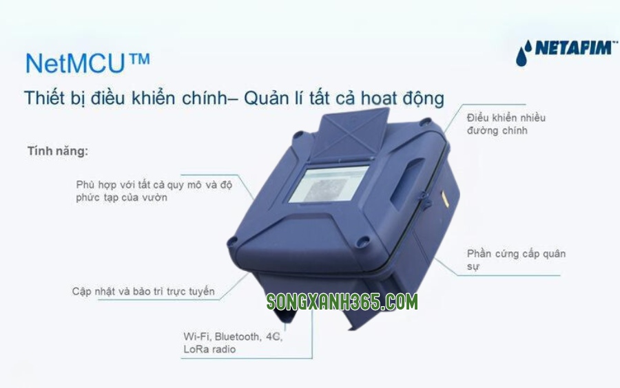 Phần mềm NetBeat tối hưu hóa khả năng cung cấp dữ liệu và điều khiển hệ thống tưới cây