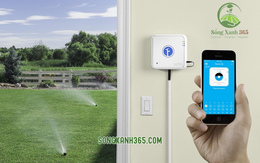 Ứng dụng Rachio quản lý hệ thống tưới cây thông minh