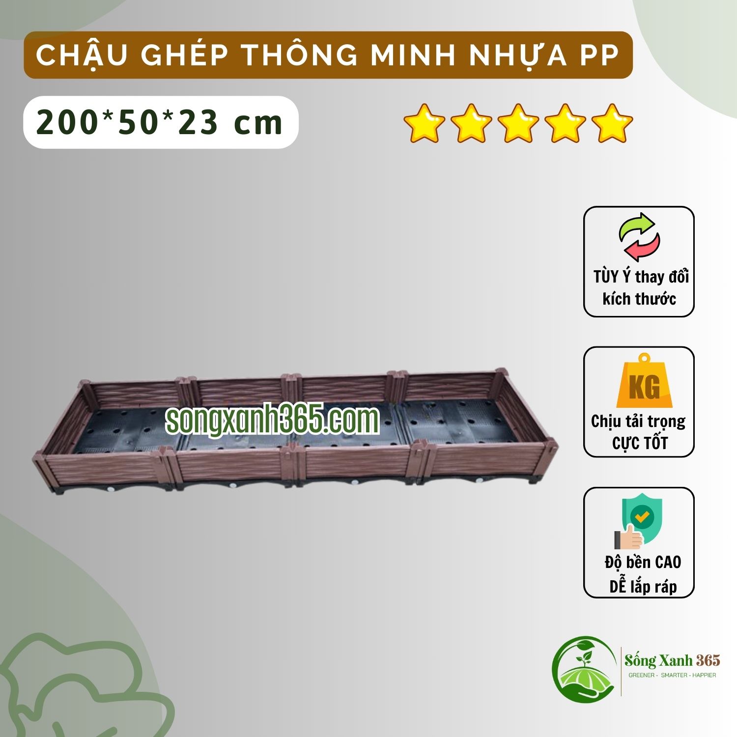 chau-trong-rau-2005023 Chậu trồng rau nhựa PP thông minh