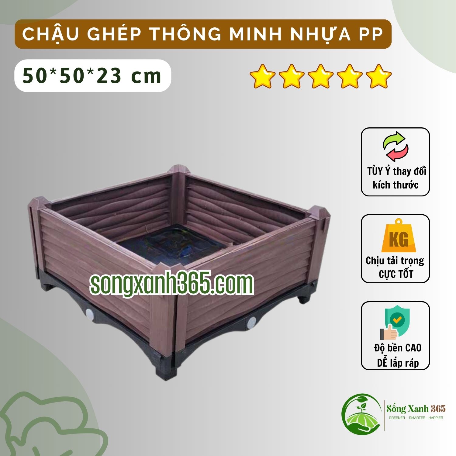 chau-trong-rau-nhua-pp-505023 Chậu trồng rau nhựa PP thông minh