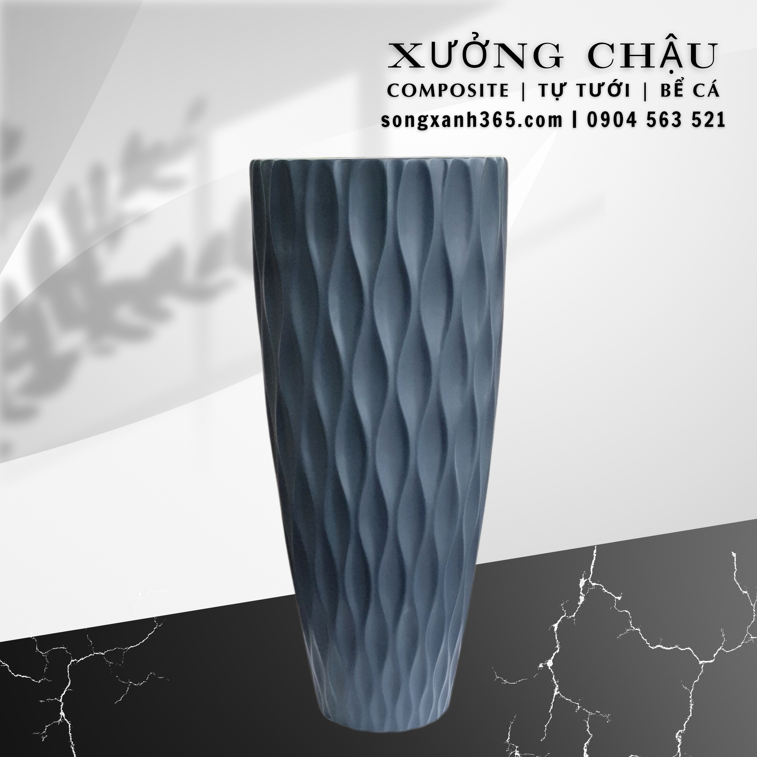 chau-cay-composite-fiberglass-songxanh365 (80) Chậu trồng cây composite cao cấp Diamond Decor