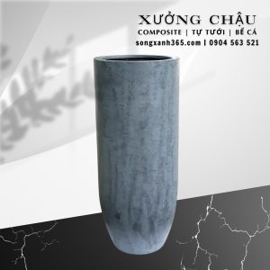Chậu composite cao cấp Hải Châu tự tưới sơn màu theo yêu cầu Chậu composite cao cấp Hải Châu