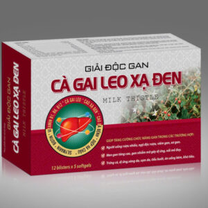 giải độc gan cà gai leo xạ đen 60v