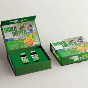 GINKO NATTO HỘP CỨNG 2 LỌ 60 VIÊN