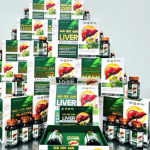 giải độc gan live detox hộp cứng 2 lọ mỗi lọ 30 v